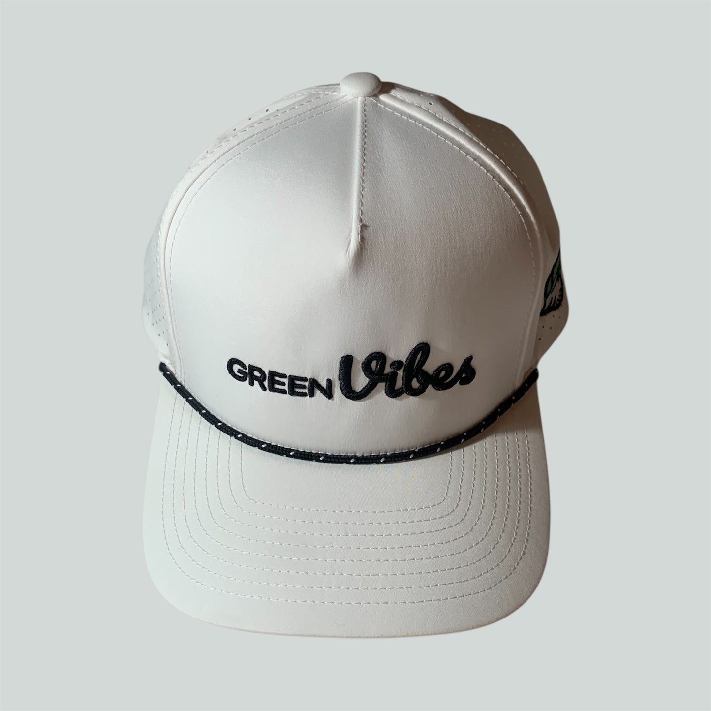 Green Vibes Classic White Cap
